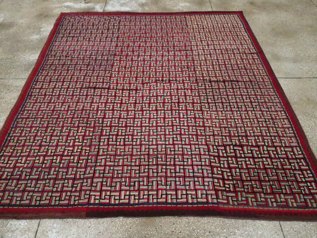 Antique American Hook Rug, No.21744 - Gsblank