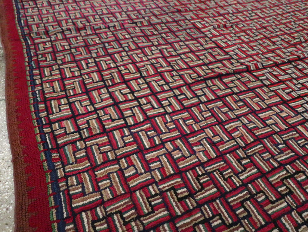 Antique American Hook Rug, No.21744 - Gsblank