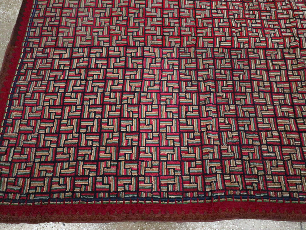 Antique American Hook Rug, No.21744 - Gsblank