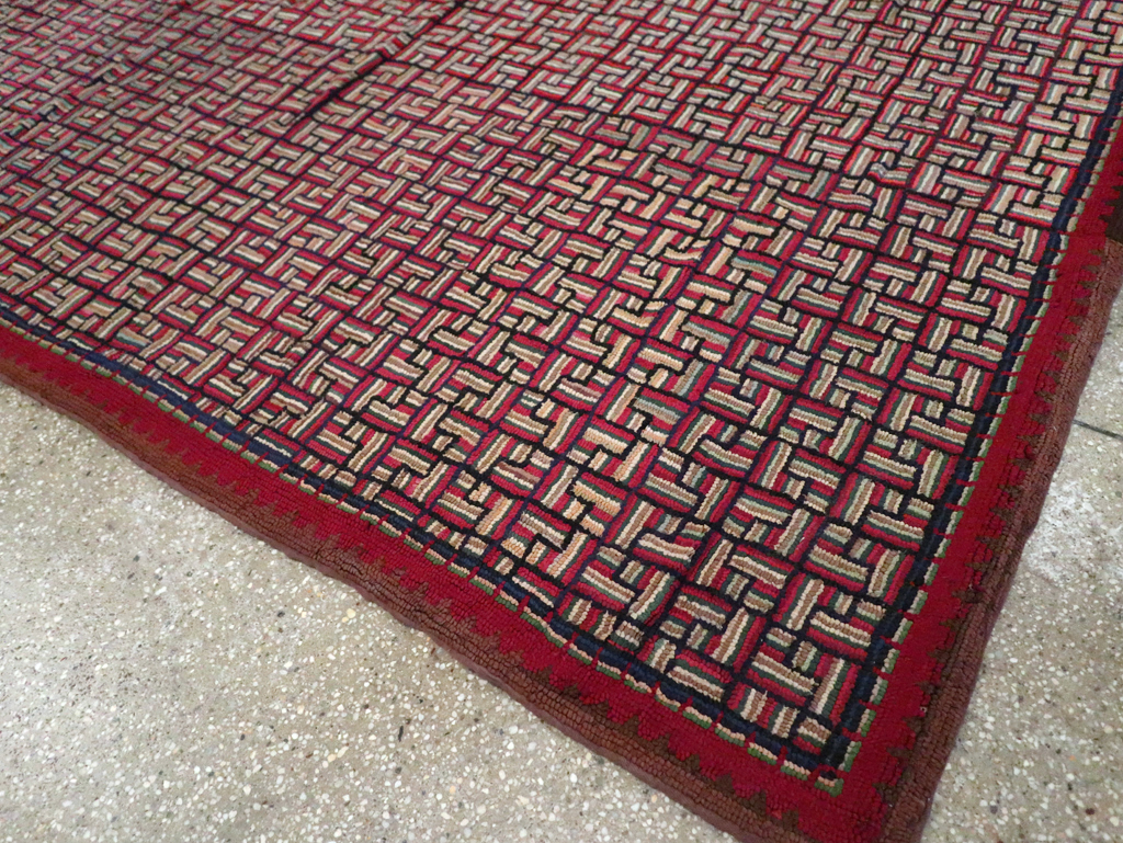 Antique American Hook Rug, No.21744 - Gsblank