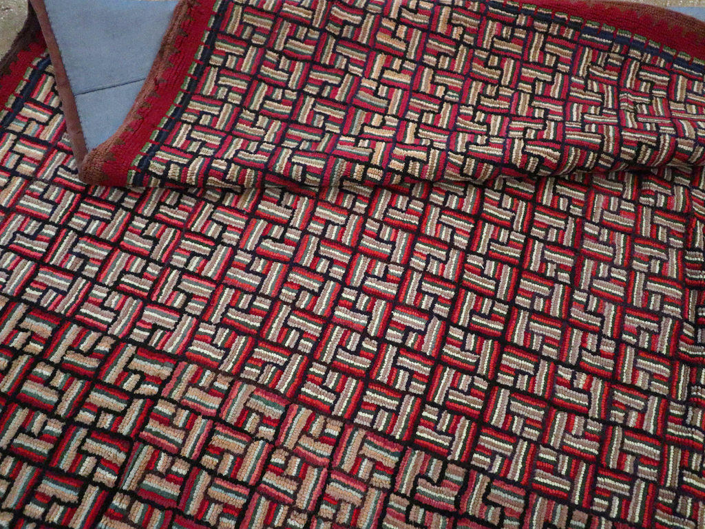 Antique American Hook Rug, No.21744 - Gsblank