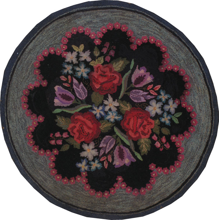 Antique American Hook Rug, No.21750 - Gsblank