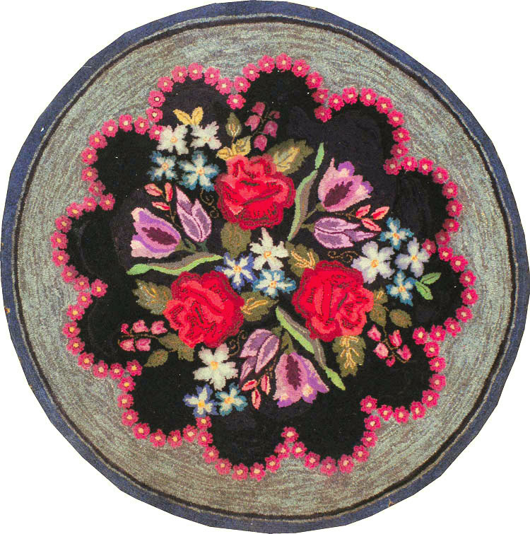 Antique American Hook Rug, No.21750 - Gsblank