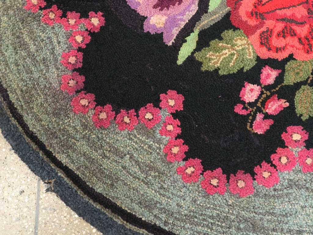Antique American Hook Rug, No.21750 - Gsblank