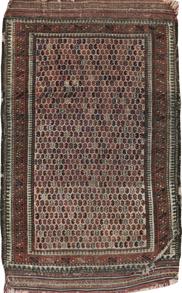 Antique Persian Baluch Distressed Rug, No.21760 - Gsblank