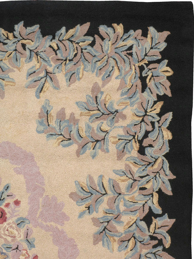 Vintage American Hooked Room Size Carpet, No.21763 - Gsblank
