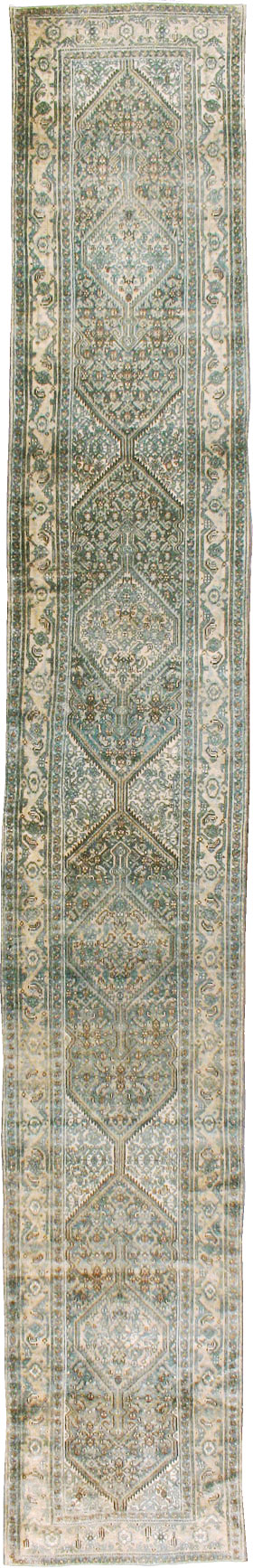 Antique Persian Bibikabad Long Runner, No.21795 - Gsblank