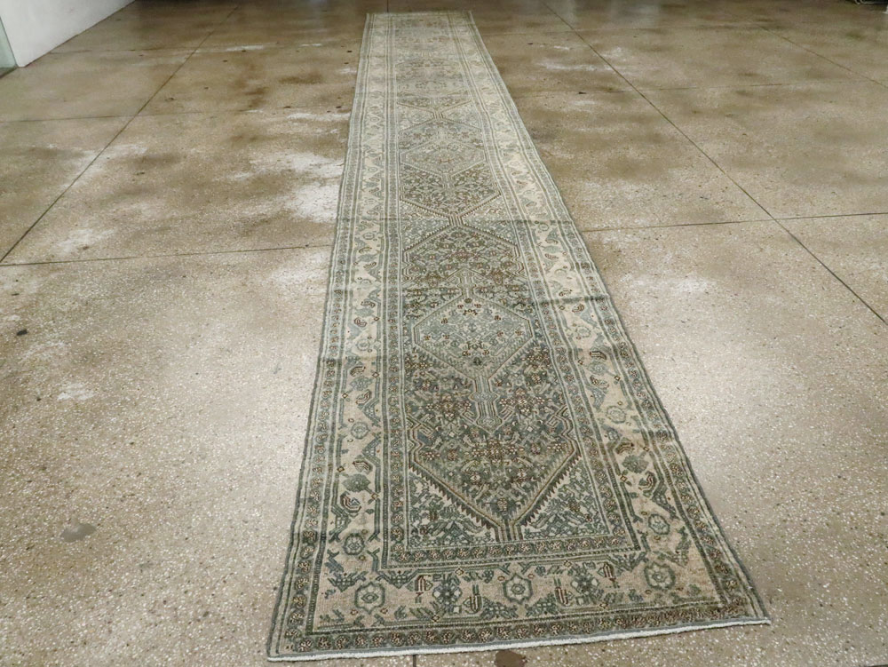Antique Persian Bibikabad Long Runner, No.21795 - Gsblank