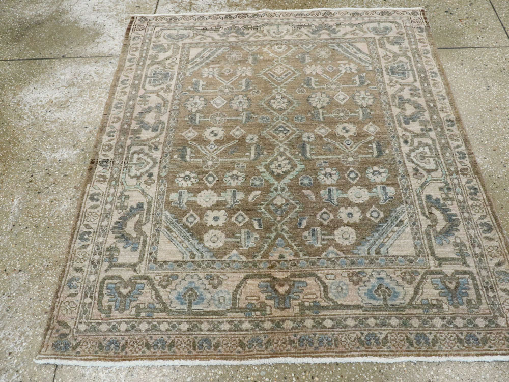 Vintage Persian Malayer Square Rug, No.21807 - Gsblank