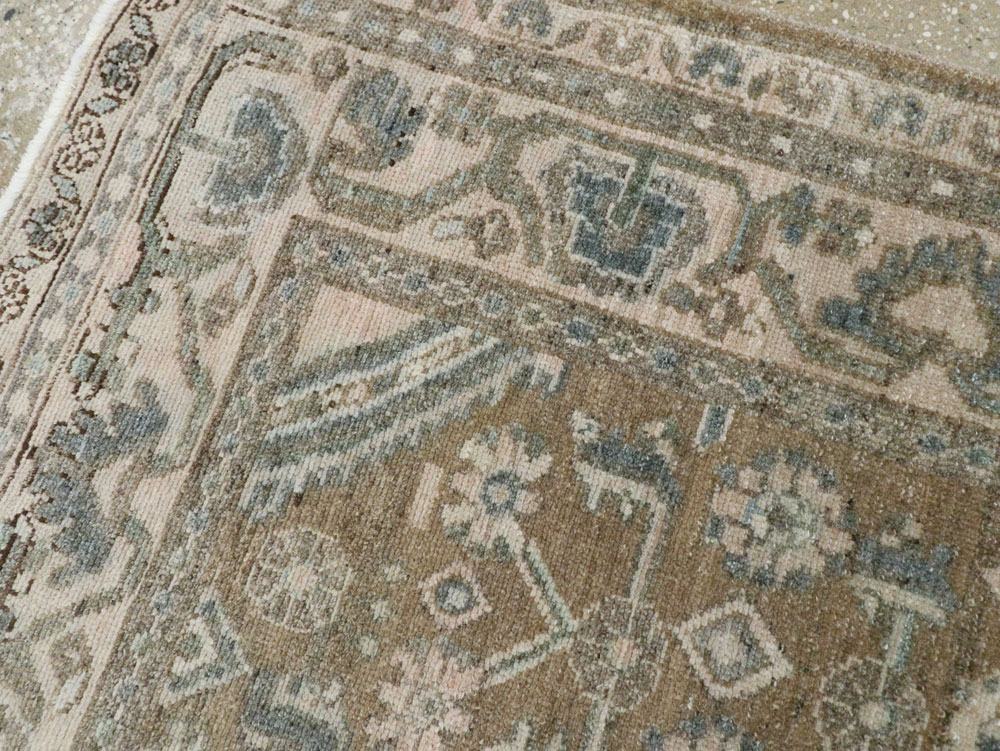 Vintage Persian Malayer Square Rug, No.21807 - Gsblank