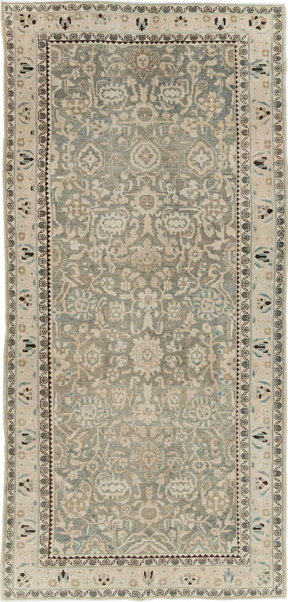 Vintage Persian Malayer Gallery Carpet, No.21810 - Gsblank