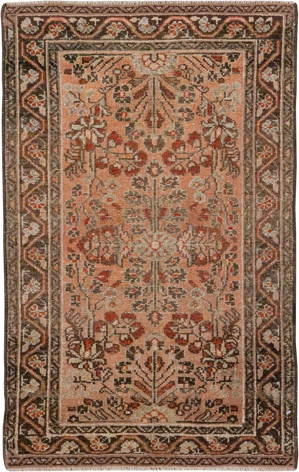 Antique Persian Malayer Throw Rug, No.21823 - Gsblank