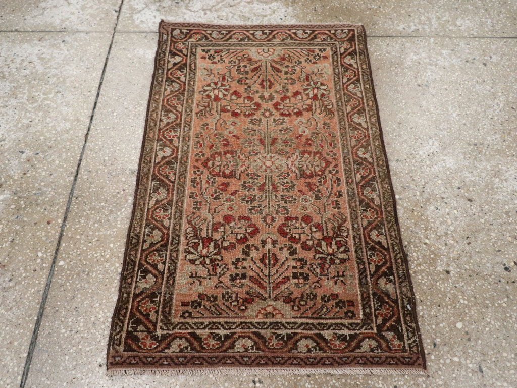 Antique Persian Malayer Throw Rug, No.21823 - Gsblank