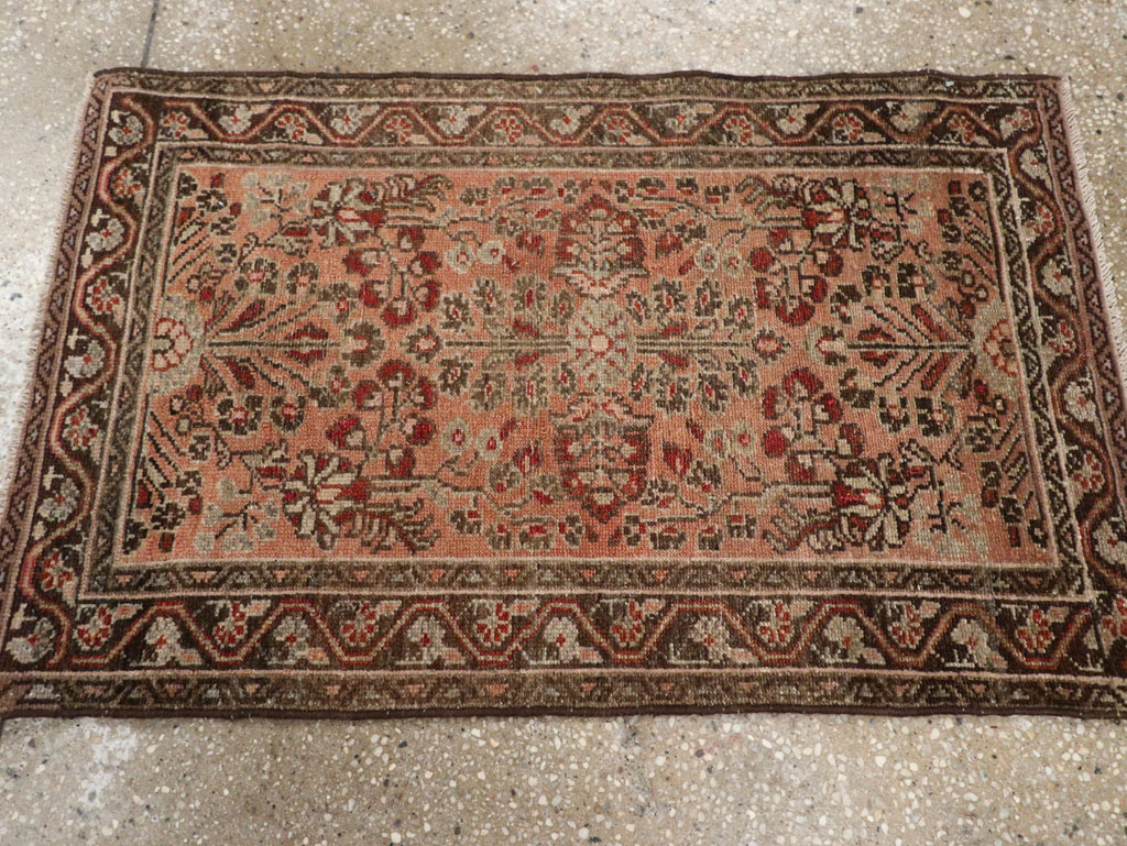 Antique Persian Malayer Throw Rug, No.21823 - Gsblank