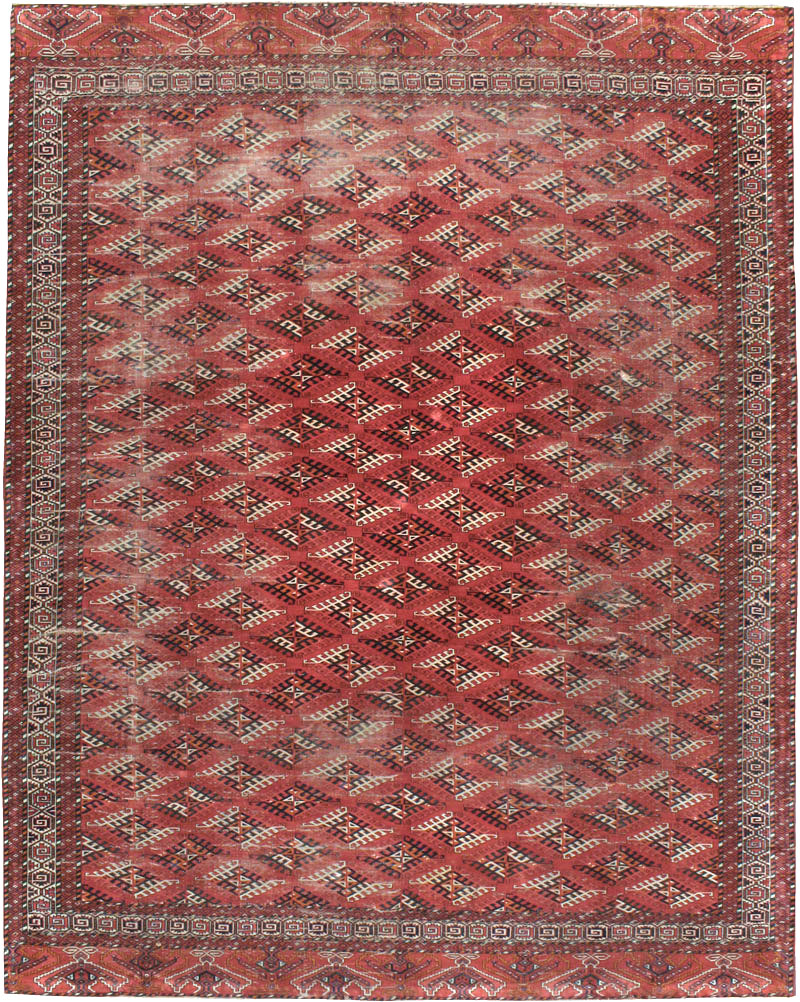 Vintage Persian Bokhara Room Size Carpet, No.21826 - Gsblank