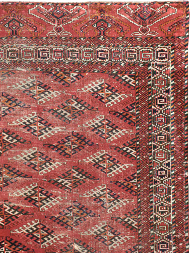 Vintage Persian Bokhara Room Size Carpet, No.21826 - Gsblank