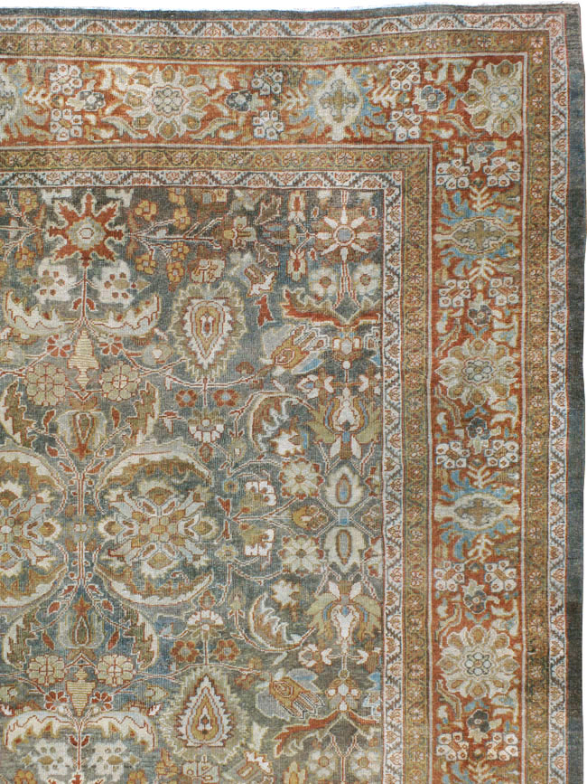 Antique Persian Mahal Carpet, No.21836 - Gsblank