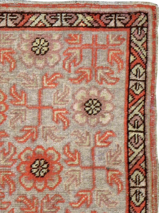 Vintage East Turkestan Khotan Rug, No.21842 - Gsblank
