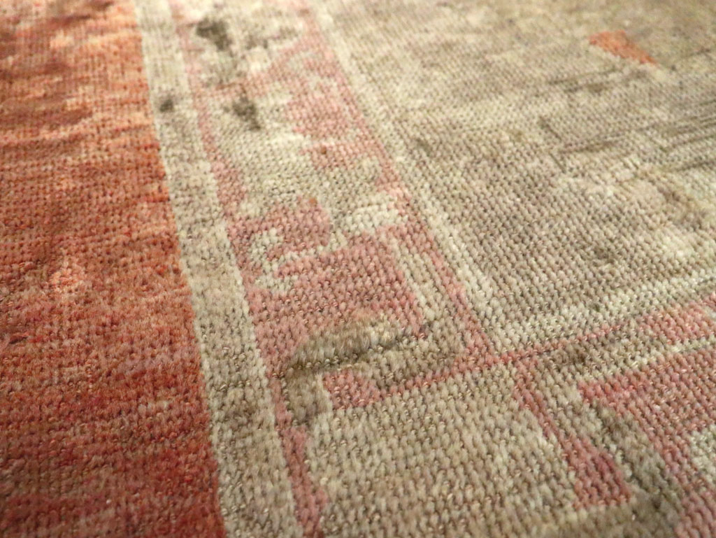 Vintage east Turkestan Khotan Square Rug, No.21843 - Gsblank