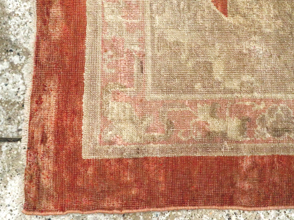 Vintage east Turkestan Khotan Square Rug, No.21843 - Gsblank