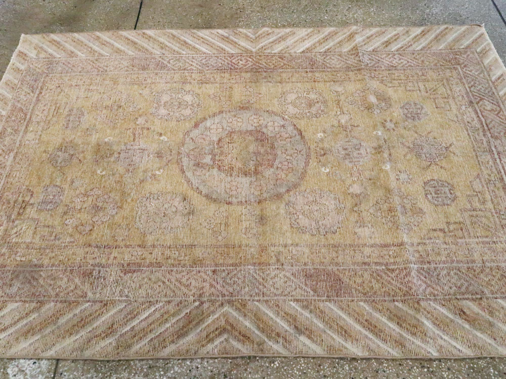 Antique East Turkestan Khotan Rug, No.21844 - Gsblank