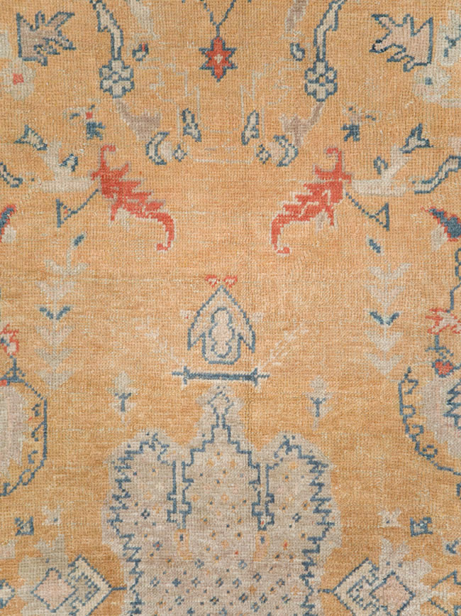 Antique Turkish Oushak Room Size Carpet, No.21915 - Gsblank