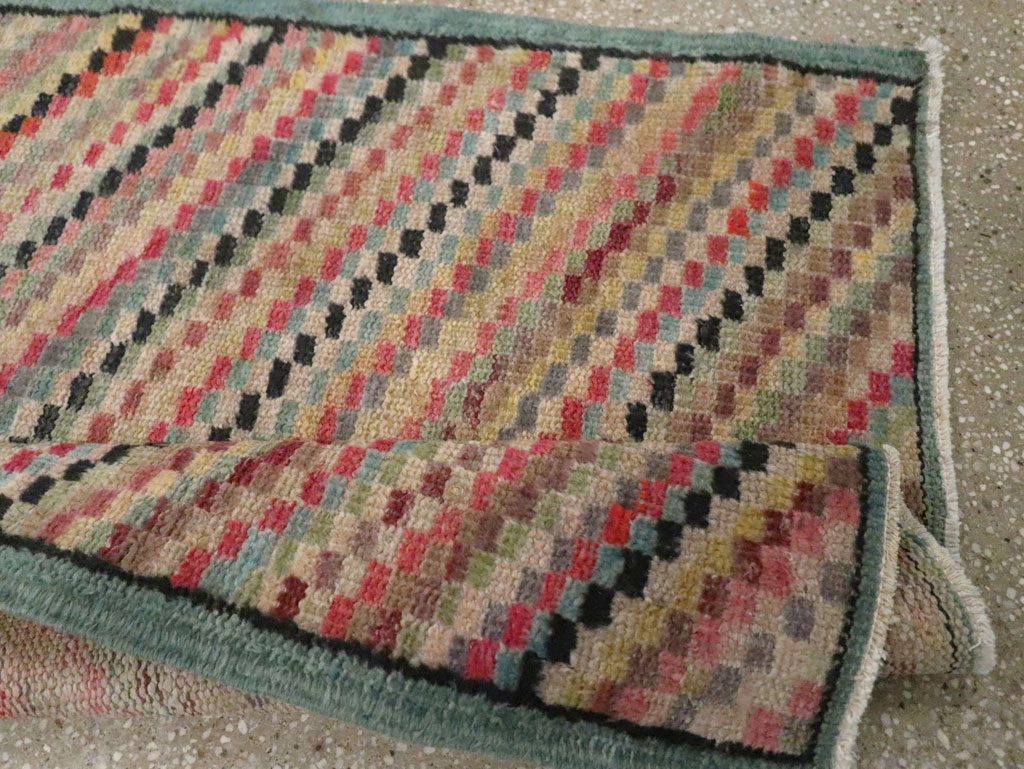 Vintage Turkish Anatolian Throw Rug, No.21933 - Gsblank