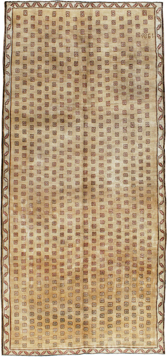 Vintage Turkish Anatolian Wide Gallery Runner, No.21938 - Gsblank
