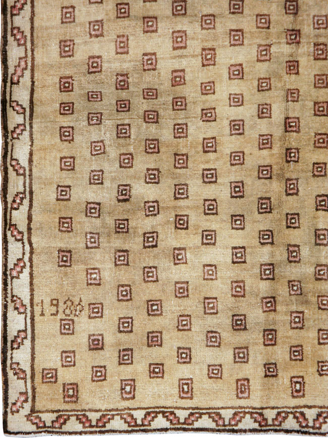 Vintage Turkish Anatolian Wide Gallery Runner, No.21938 - Gsblank