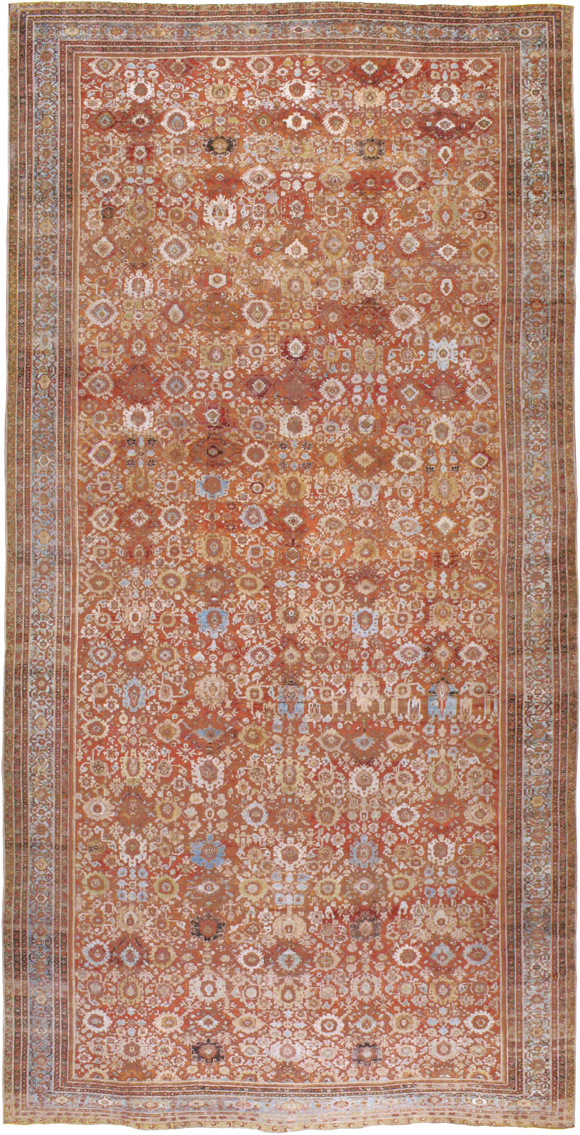 Antique Persian Mahal Carpet, No.21939 - Gsblank