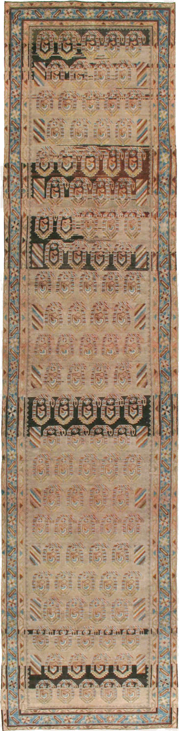 Vintage Persian Malayer Wide Gallery Runner, No.21995 - Gsblank