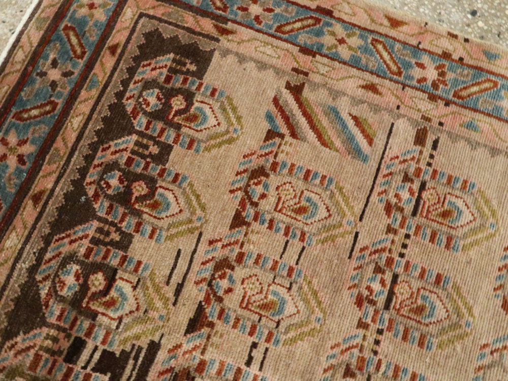 Vintage Persian Malayer Wide Gallery Runner, No.21995 - Gsblank