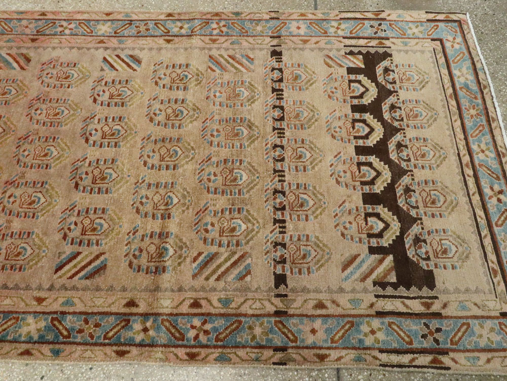 Vintage Persian Malayer Wide Gallery Runner, No.21995 - Gsblank