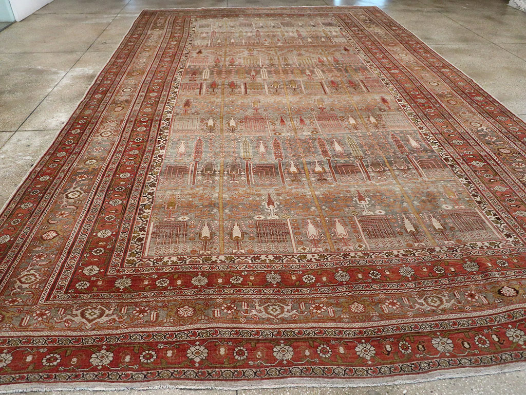 Antique Persian Bidjar Carpet, No.22011 - Gsblank