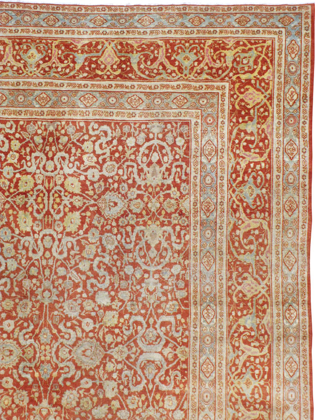 Antique Persian Tabriz Carpet, No.22015 - Gsblank
