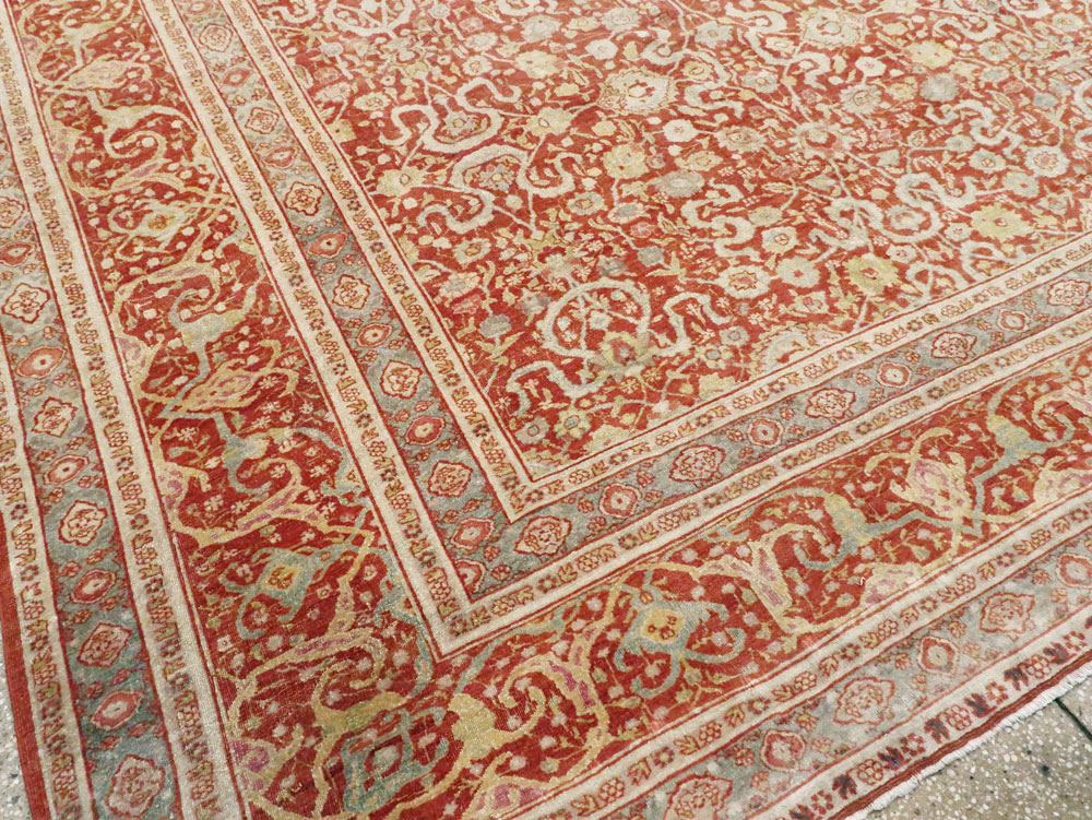 Antique Persian Tabriz Carpet, No.22015 - Gsblank