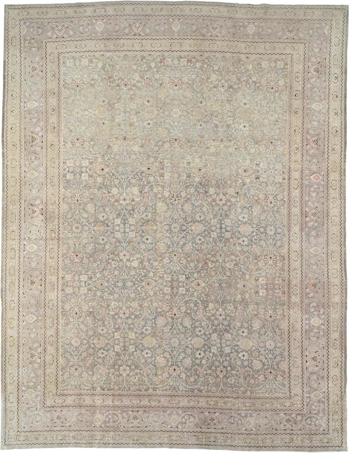 Antique Persian Tabriz Large Carpet, No.22017 - Gsblank
