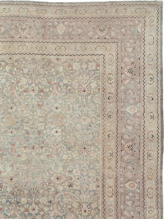 Antique Persian Tabriz Large Carpet, No.22017 - Gsblank