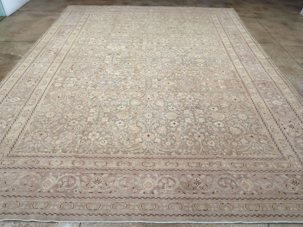 Antique Persian Tabriz Large Carpet, No.22017 - Gsblank