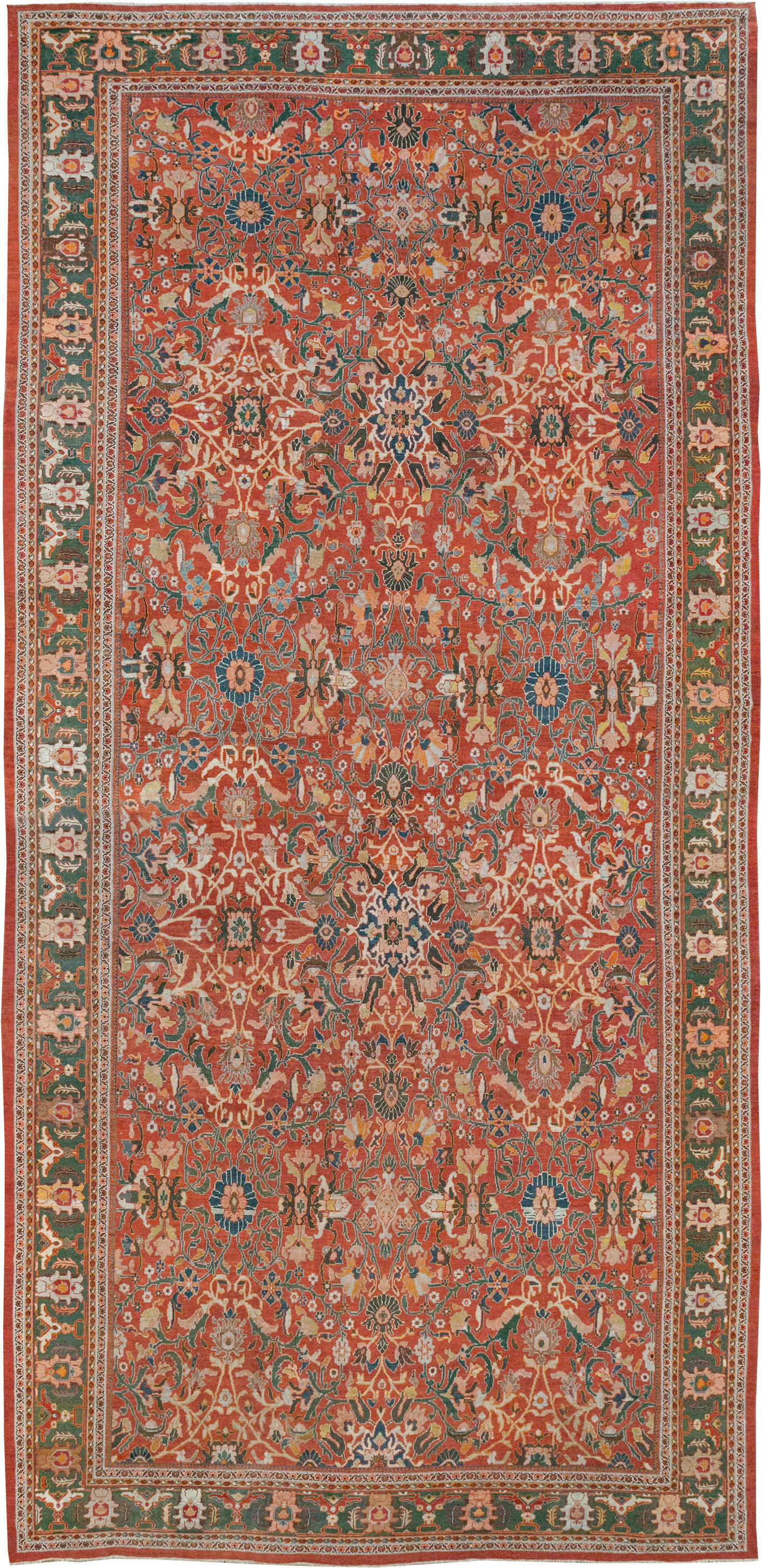 Antique Persian Mahal Oversize Carpet, No.22034 - Gsblank