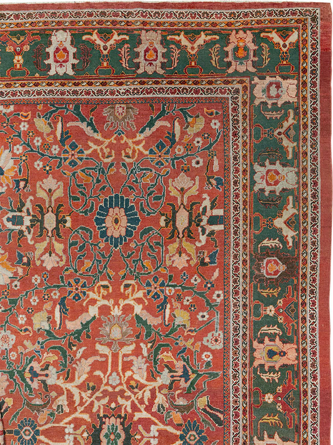 Antique Persian Mahal Oversize Carpet, No.22034 - Gsblank