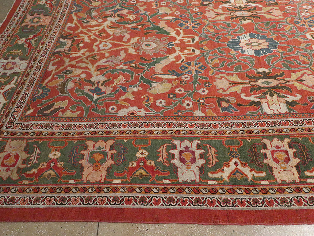 Antique Persian Mahal Oversize Carpet, No.22034 - Gsblank