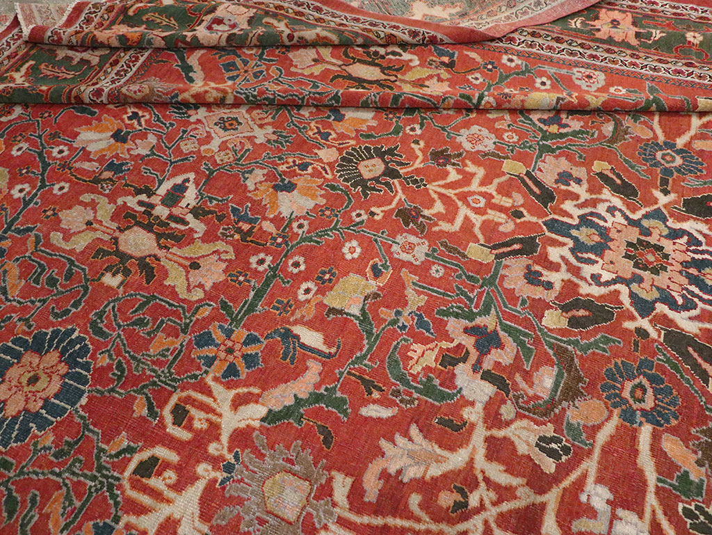 Antique Persian Mahal Oversize Carpet, No.22034 - Gsblank