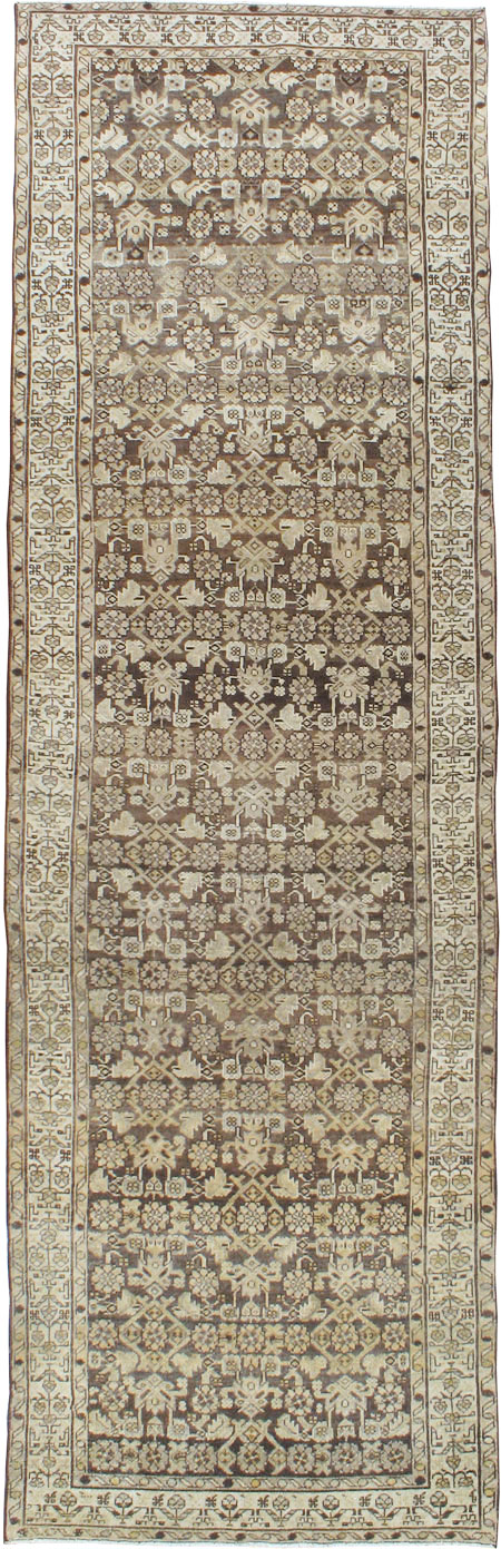 Vintage Persian Malayer Wide Gallery Runner, No.22036 - Gsblank