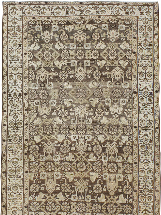 Vintage Persian Malayer Wide Gallery Runner, No.22036 - Gsblank