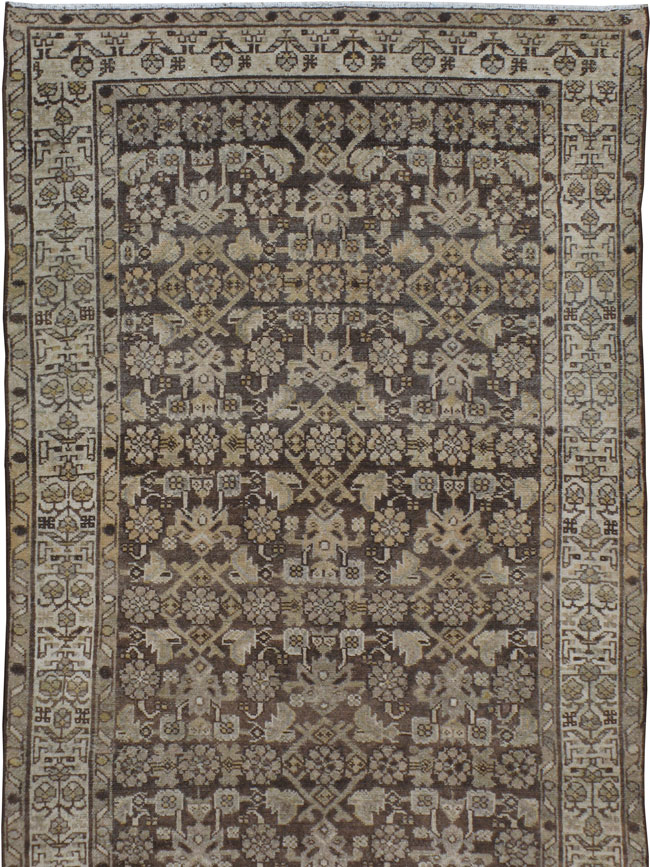 Vintage Persian Malayer Wide Gallery Runner, No.22036 - Gsblank