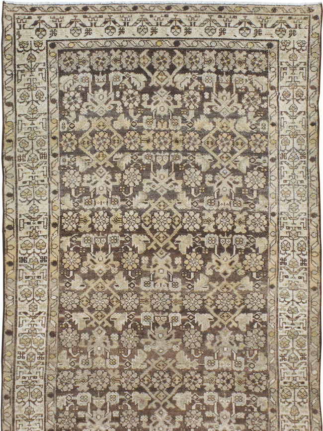 Vintage Persian Malayer Wide Gallery Runner, No.22036 - Gsblank