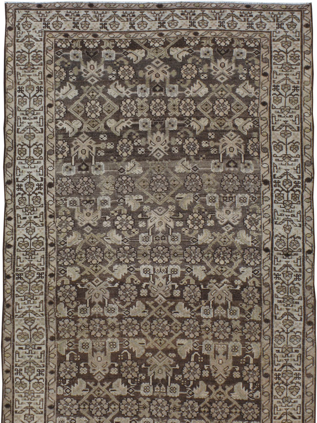 Vintage Persian Malayer Wide Gallery Runner, No.22036 - Gsblank