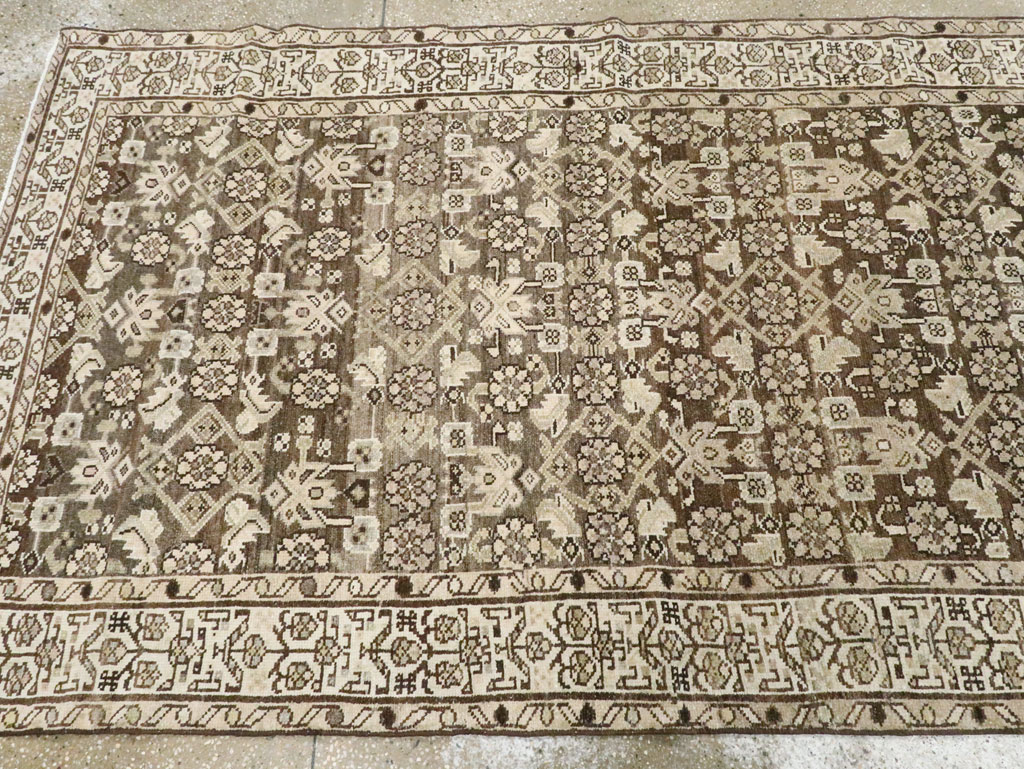 Vintage Persian Malayer Wide Gallery Runner, No.22036 - Gsblank