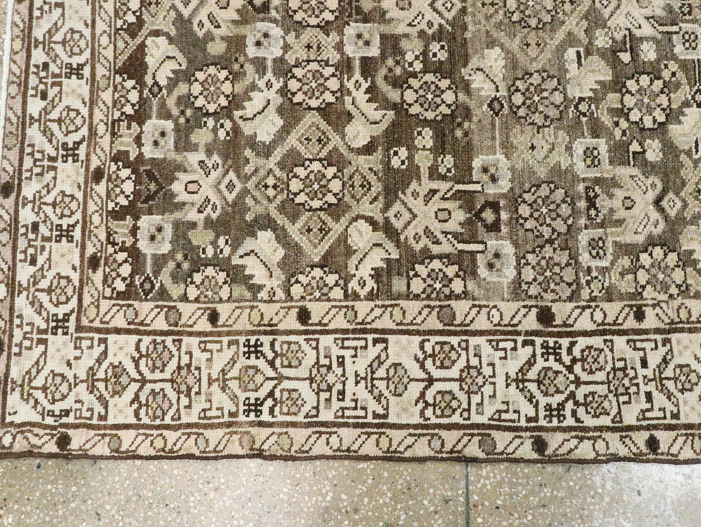 Vintage Persian Malayer Wide Gallery Runner, No.22036 - Gsblank